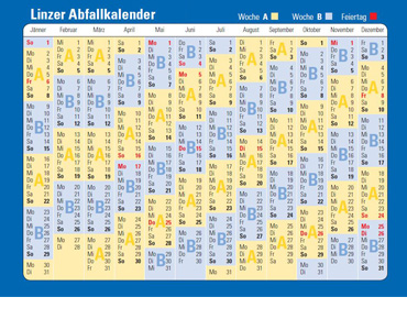 Linzer Abfallkalender 2017