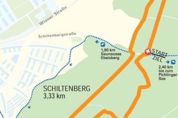 Plan der Laufstrecke Sciltenberg