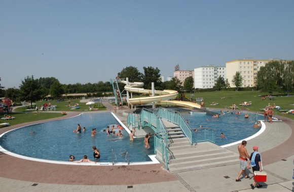 Freibecken in der Erlebnisoase Schörgenhub