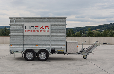Transportanhänger für Löschroboter 