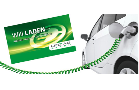 Laden Sie Ihr E-Auto einfach und bequem mit der LINZ AG Ladekarte