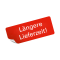 Aufkleber mit Aufdruck "Längere Lieferzeit!"
