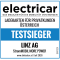 Siegel vom Magazin "electricar" mit der Aufschrift "Testsieger StromMOBIL MORE POWER" im Bereich der Ladekarten für Privatkunden Österreich.