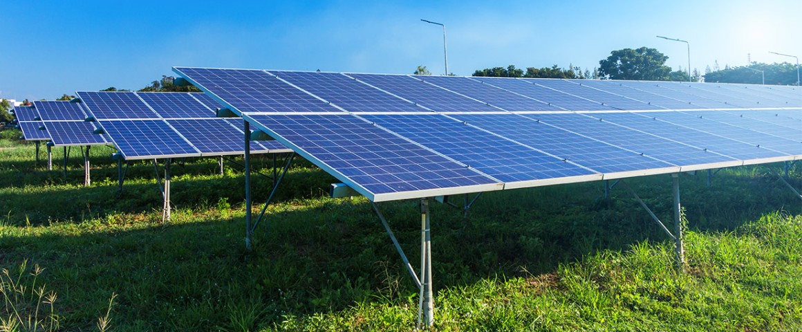 Solarflächen im Freien