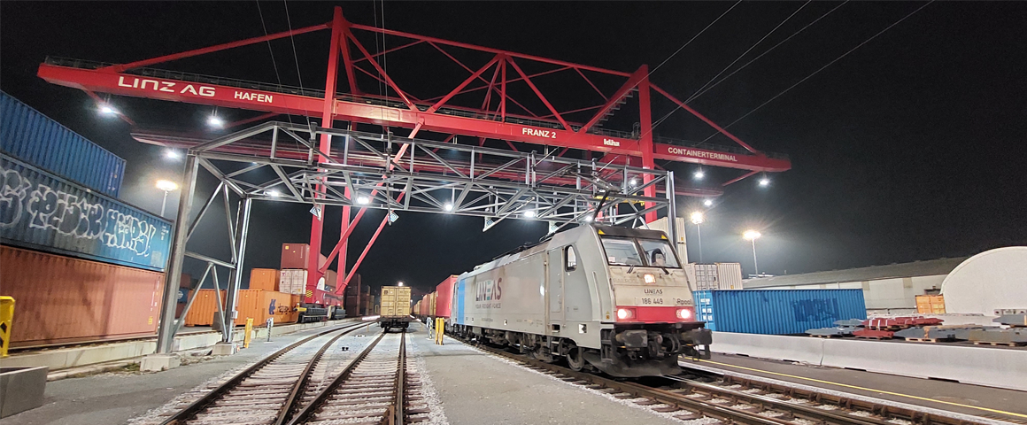 Anschlussbahn im Linzer Hafen