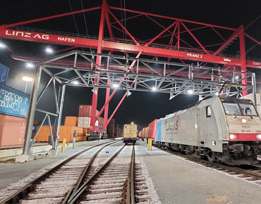 Anschlussbahn im Linzer Hafen