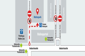 Anfahrtsplan zum Hafenpark