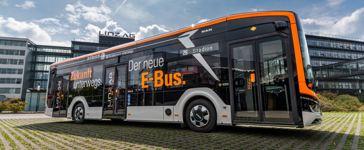 Der erste batterieelektrische Autobus für Linz ist da