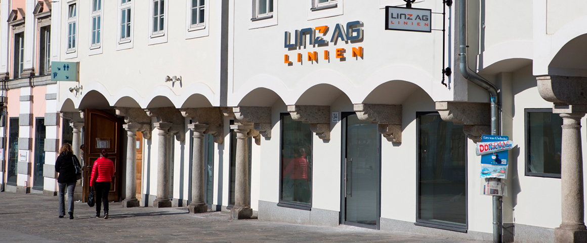 LINZ AG-Infocenter am Hauptplatz in Linz