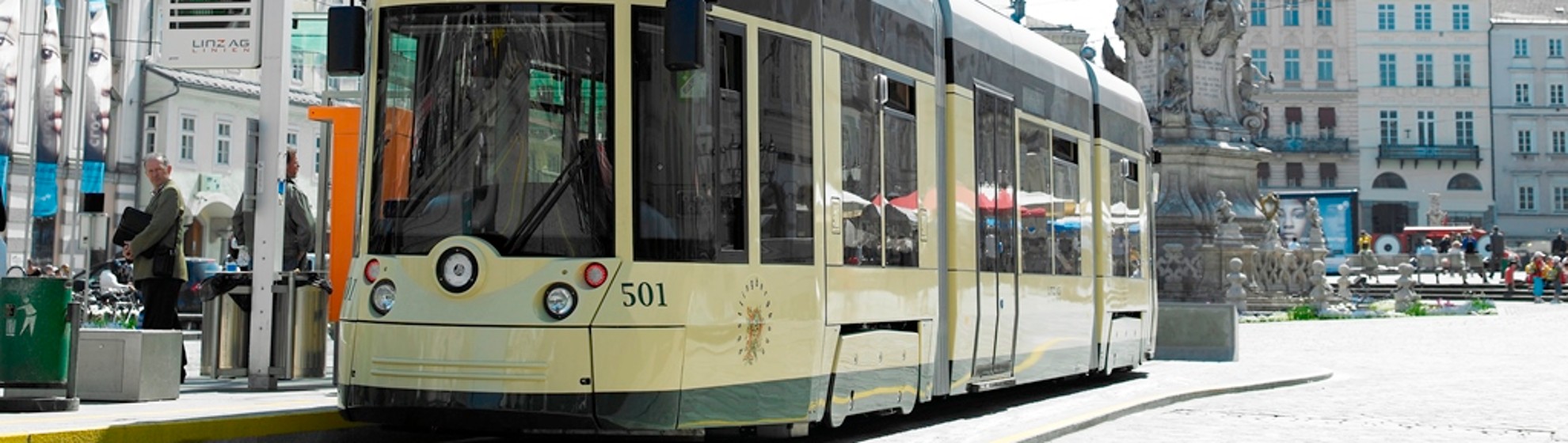 Pöstlingbergbahn am Hauptplatz