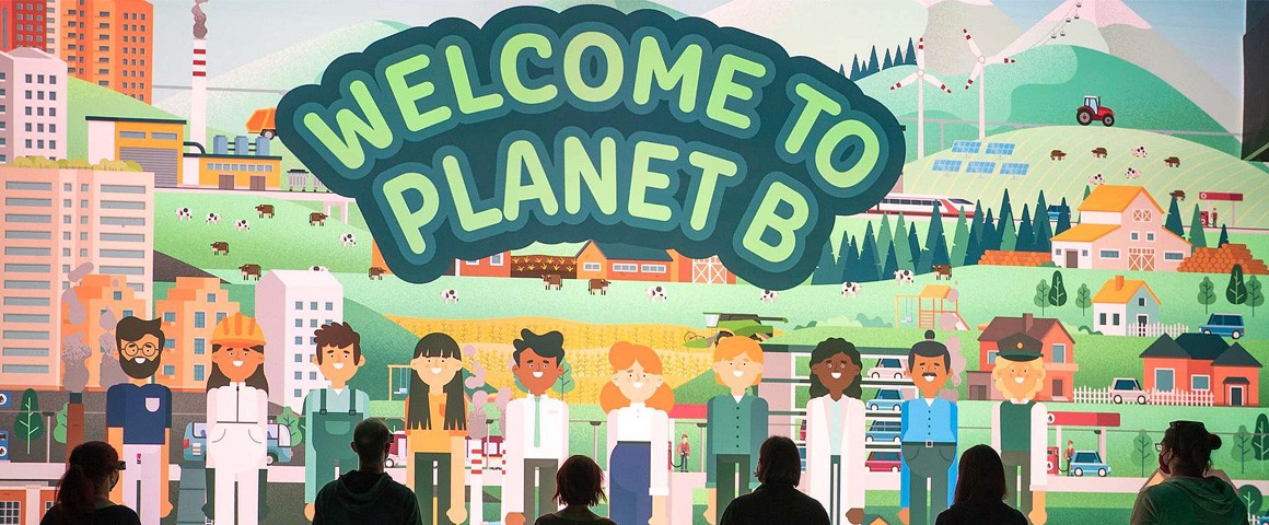 Illustration "Welcome to Planet B"