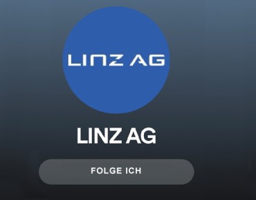 Banner Spotify mit LINZ AG Logo