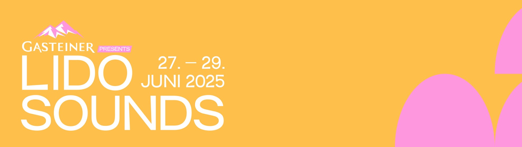 Ankünder für das LIDO SOUNDS 2025.