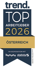 Mehrere Mitarbeiter*innen der Linz AG aus verschiedenen Berufskategorien in Sprechblasen angeordnet