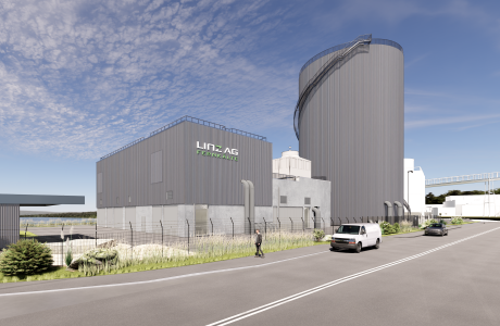 Die neue Fernkältezentrale mit Fernkältespeicher