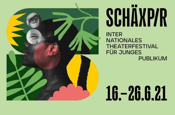 Logo des Schäxpir Theaterfestivals von 16. bis 26. Juni 2021 in Linz