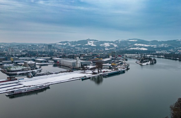 Winterbild Linz
