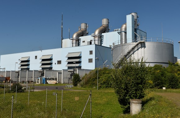 Außenansicht des Fernheizkraftwerkes Linz Süd