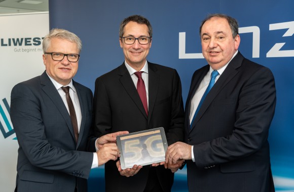 Bürgermeister MMag. Klaus Luger, LIWEST-Geschäftsführer DI Dr. Stefan Gintenreiter, MBA und LINZ AG-Generaldirektor DI Erich Haider, MBA.