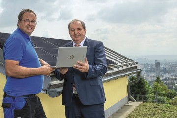 Pilot-PV-Anlage Hochbehälter Bachlberg