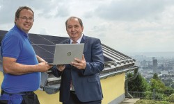 Pilot-PV-Anlage Hochbehälter Bachlberg