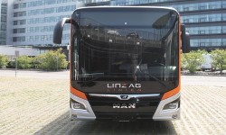 Vorderansicht eines Autobuses von LINZ AG LINIEN