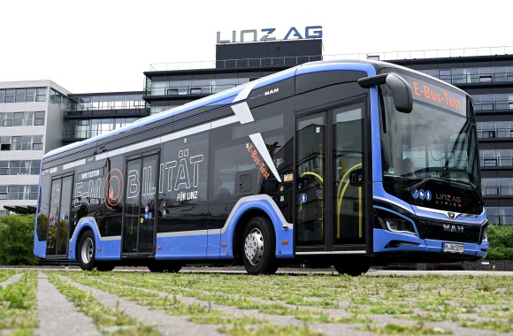 E-Bus-Test in Linz