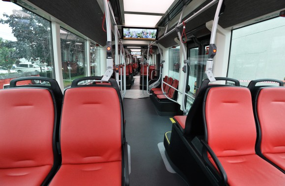 Ledersitze im Obus