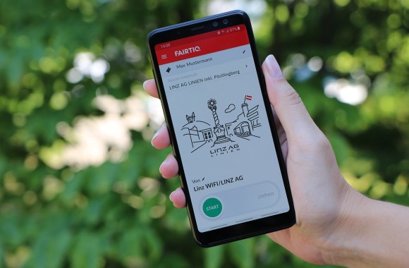 Die FAIRTIQ-App am Smartphone