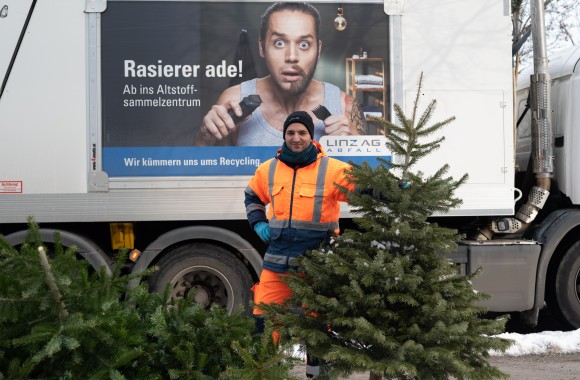 kostenlose Christbaumentsorgung mit der LINZ AG 