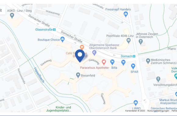 Lageplan neues Linz AG Besattungsbüro Dornach, Linz-Urfahr