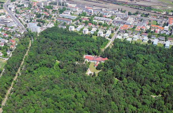 Wasserwerk Scharlinz Vogelperspektive