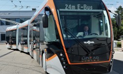 Schulungsfahrten mit dem neuen 24m E-Obus