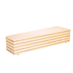 heller Holzsarg in edlem rechteckigen Design heller Holzsarg in edlem rechteckigen Design
