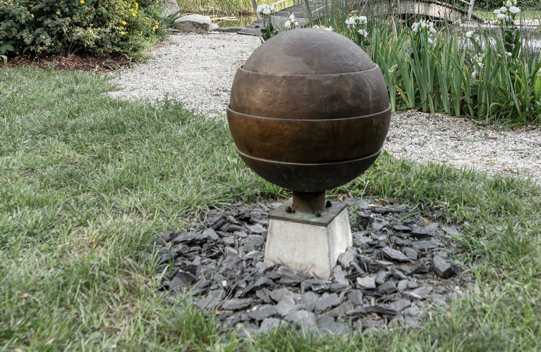 Teich mit Steg im Stadtfriedhof Linz/St. Martin (Foto: Rostfilm)