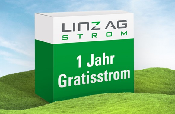 LINZ AG STROM Box auf Hügel