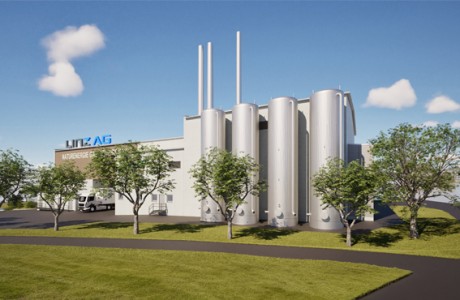 Ansicht Osten mit vier Pufferspeichern